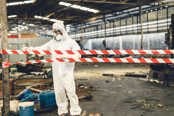 Professional Biohazard Cleanup technician working in Newton, IL